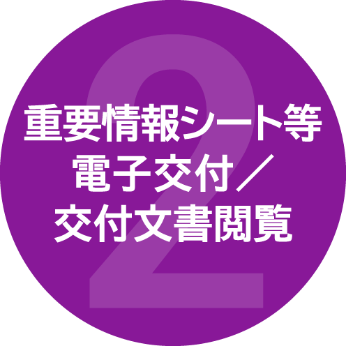 重要情報シート等電子交付／交付文書閲覧