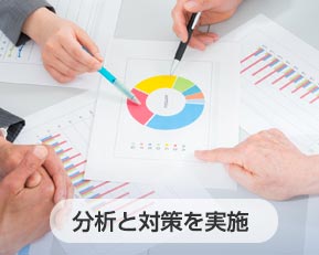 分析と対策を実施